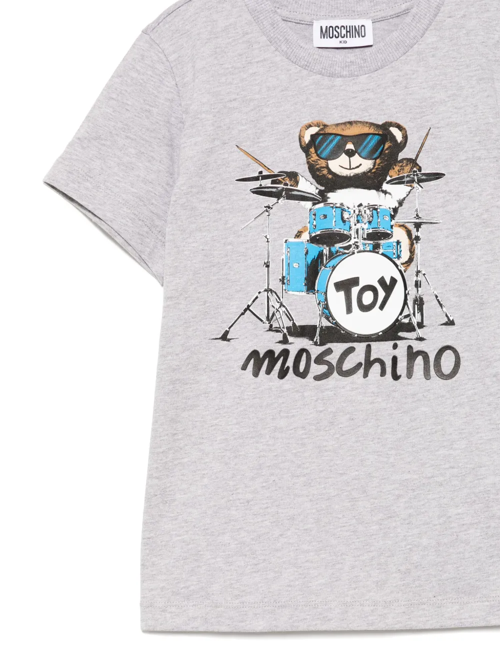 Moschino Kids T-shirt met print Grijs