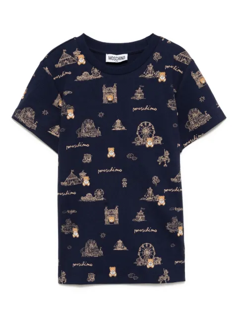 Moschino Kids تيشيرت بطبعة شعار الماركة