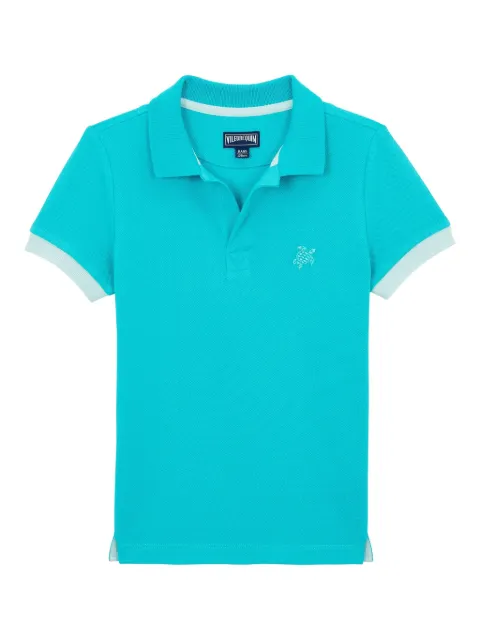 Vilebrequin Kids Camisa polo de algodão orgânico