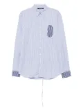 Ottolinger striped patch-pocket shirt - Blue