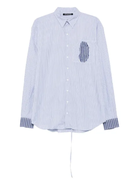 Ottolinger striped patch-pocket shirt