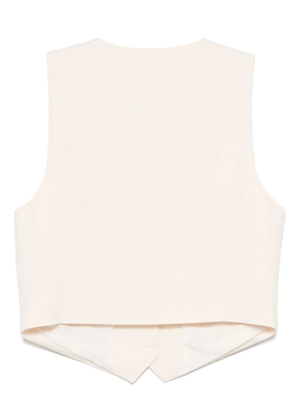 MSGM Gilet met enkele rij knopen - Beige