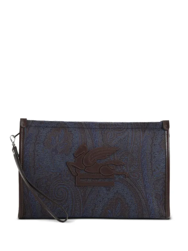 ETRO Pegaso 財布 | ブルー | FARFETCH JP