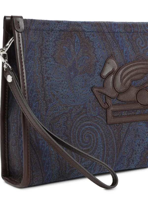 ETRO Pegaso 財布 | ブルー | FARFETCH JP