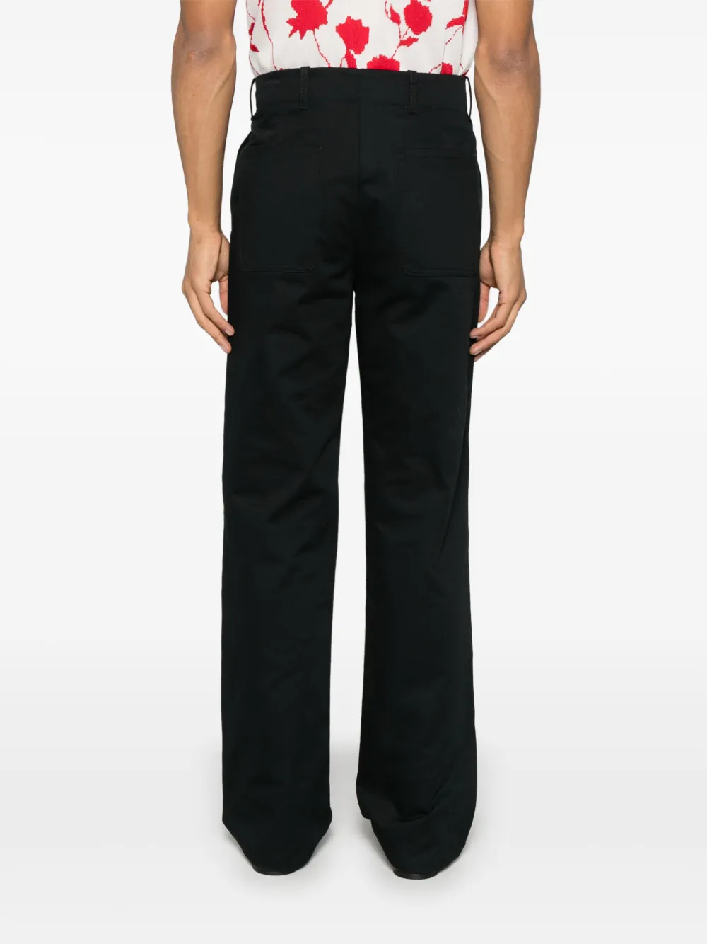 Marni Katoenen broek Zwart