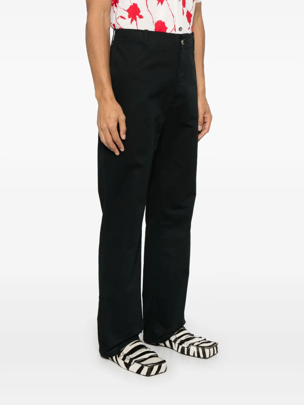Marni Katoenen broek Zwart
