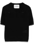 Iceberg waffle-knit T-shirt - Black