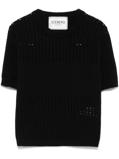 Iceberg waffle-knit T-shirt