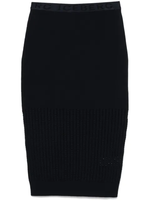 Iceberg falda midi con diseño tejido
