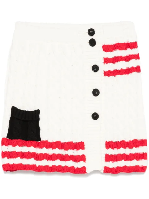 MSGM cable-knit mini skirt