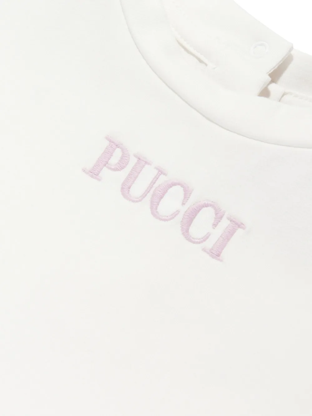 PUCCI Junior Jurk met geborduurd logo Wit