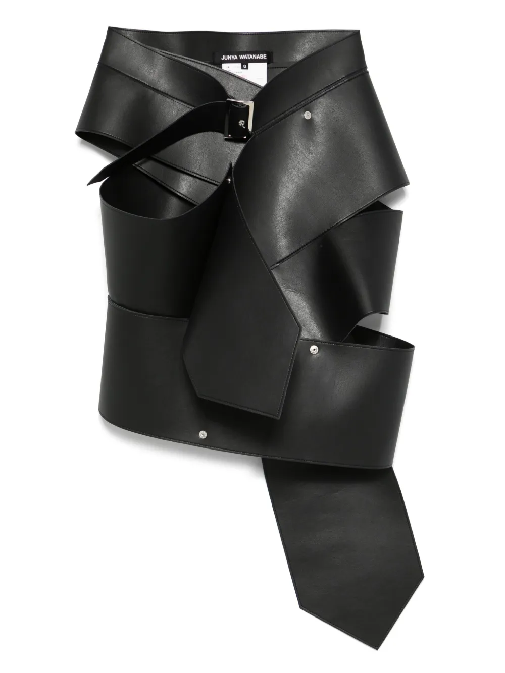 Junya Watanabe Gonna midi asimmetrica - Nero