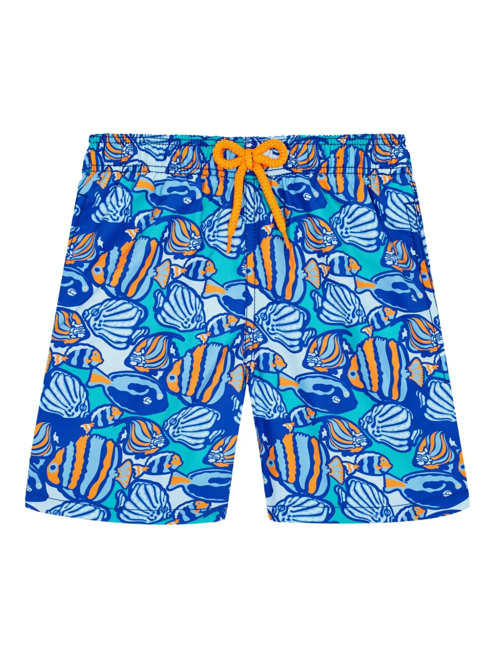 Vilebrequin Kids Fishy Vibes トランクス水着 - ブルー Vilebrequin Kids Fishy Vibes トランクス水着 - ブルー