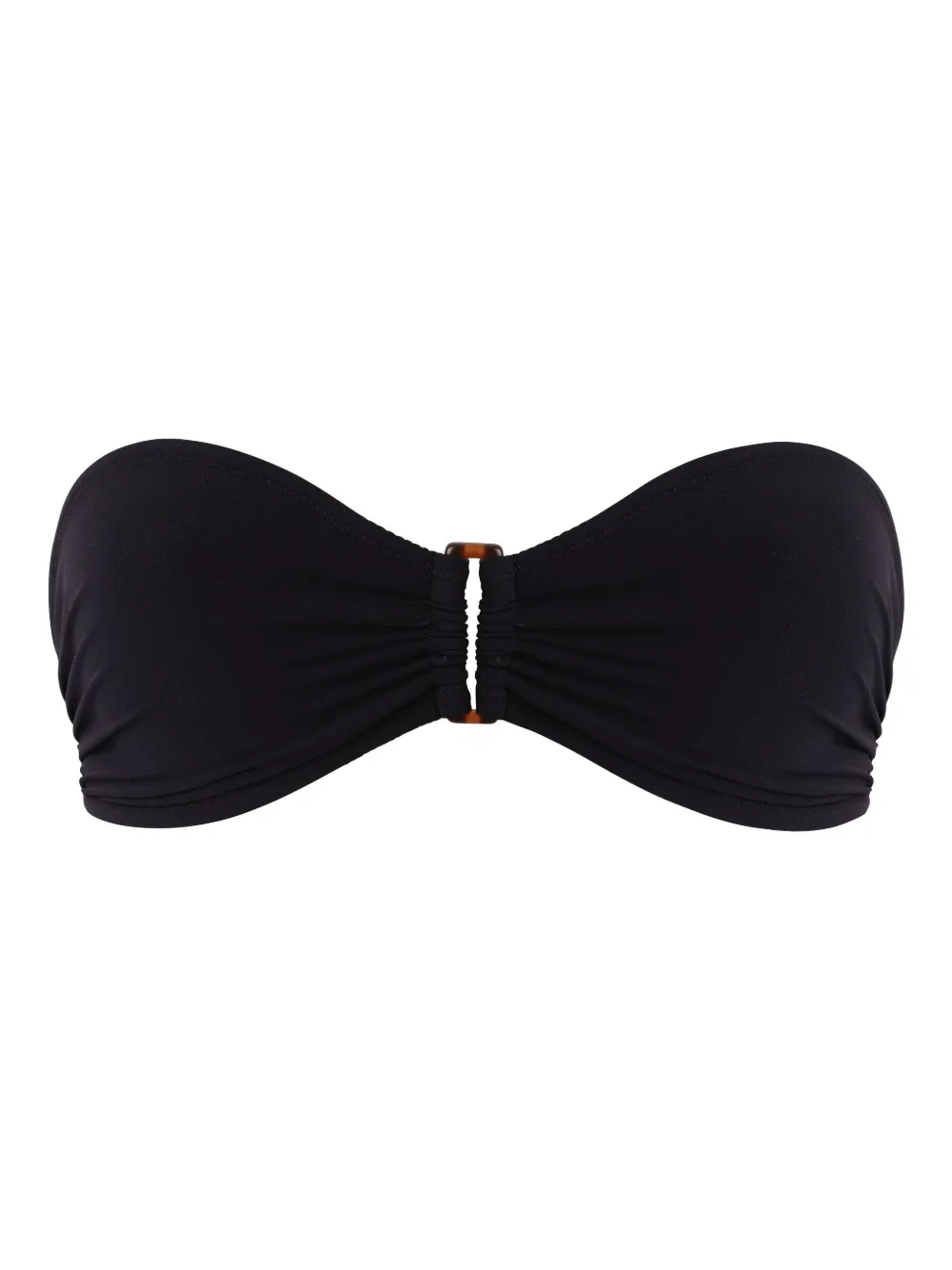 Vilebrequin ring-detail bandeau bikini top - Zwart