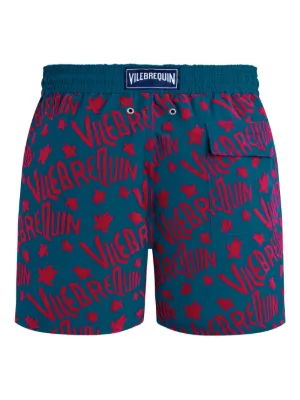 Short De Bain Vilebrequin Homme - Jaune Tortues - Taille XL 38" - Polyamide - Occasion Parfait état