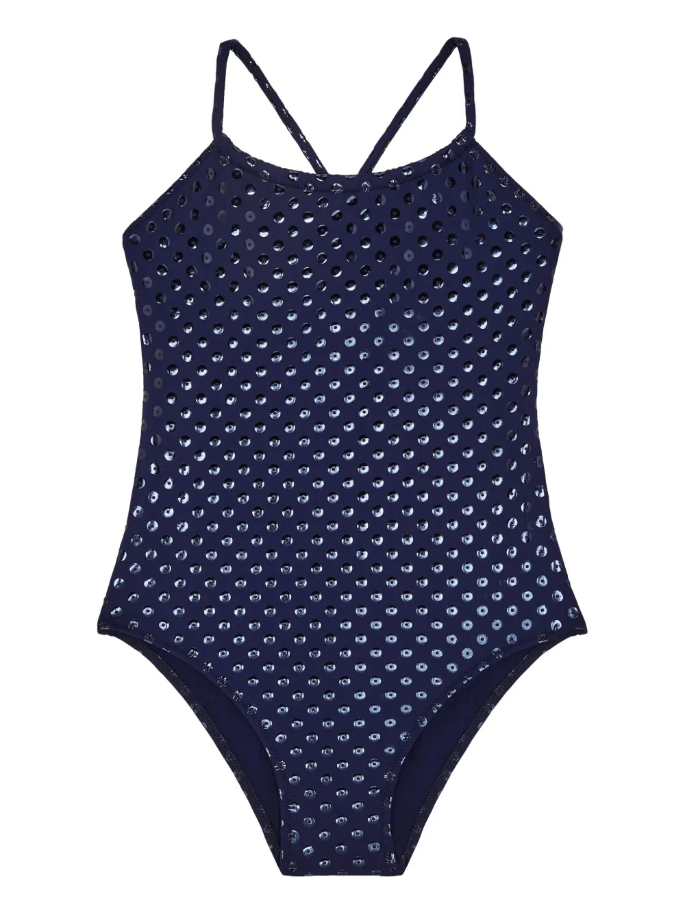 Vilebrequin Kids Costume intero Relief Sparkling - Blu