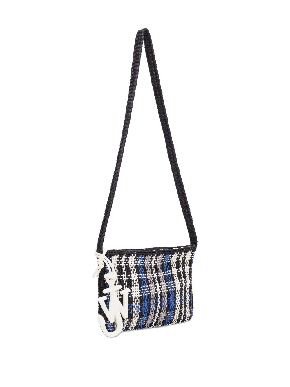 JW Anderson Geruite schoudertas Zwart