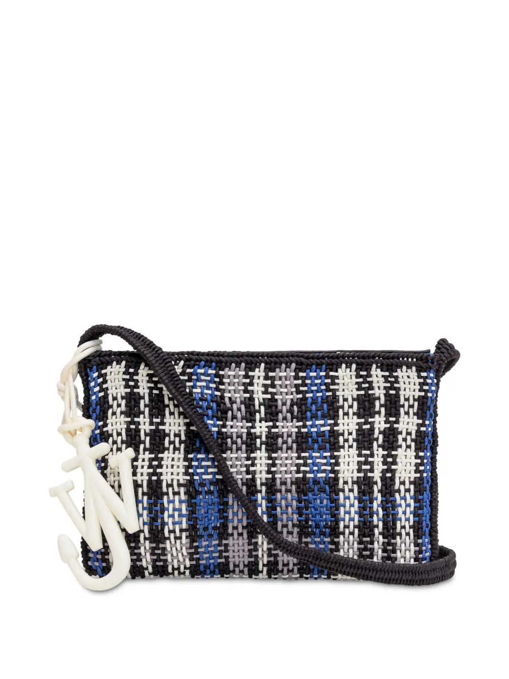JW Anderson Geruite schoudertas Zwart