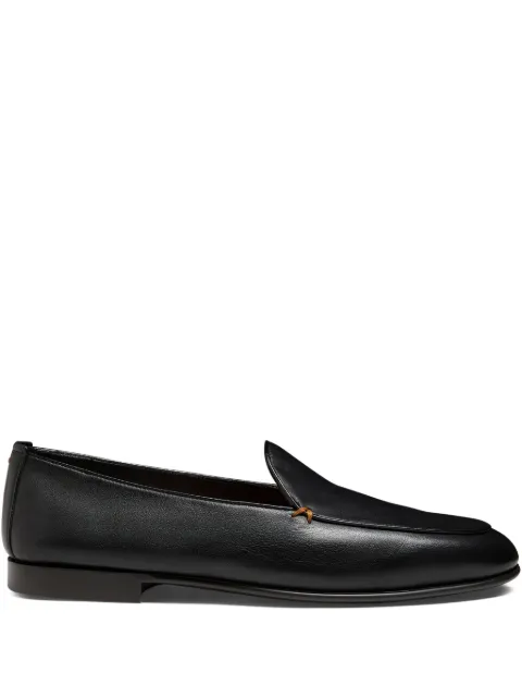 Santoni leather loafers