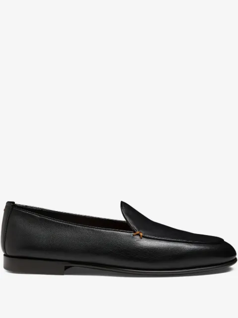 Santoni leather loafers