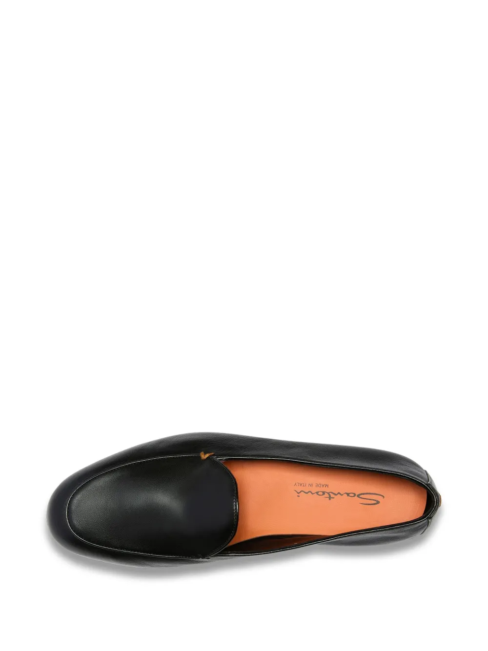 Santoni leather loafers Black