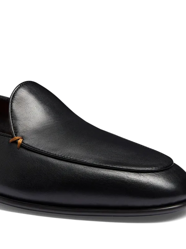 Santoni Leather Loafers | Black | FARFETCH display picture 3