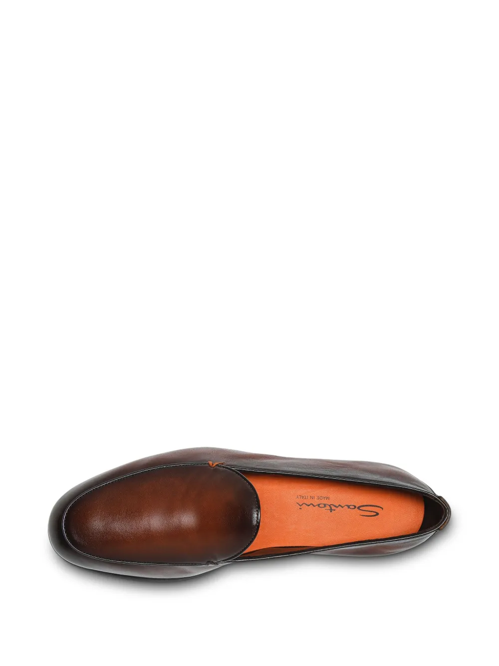 Santoni leather loafers Brown