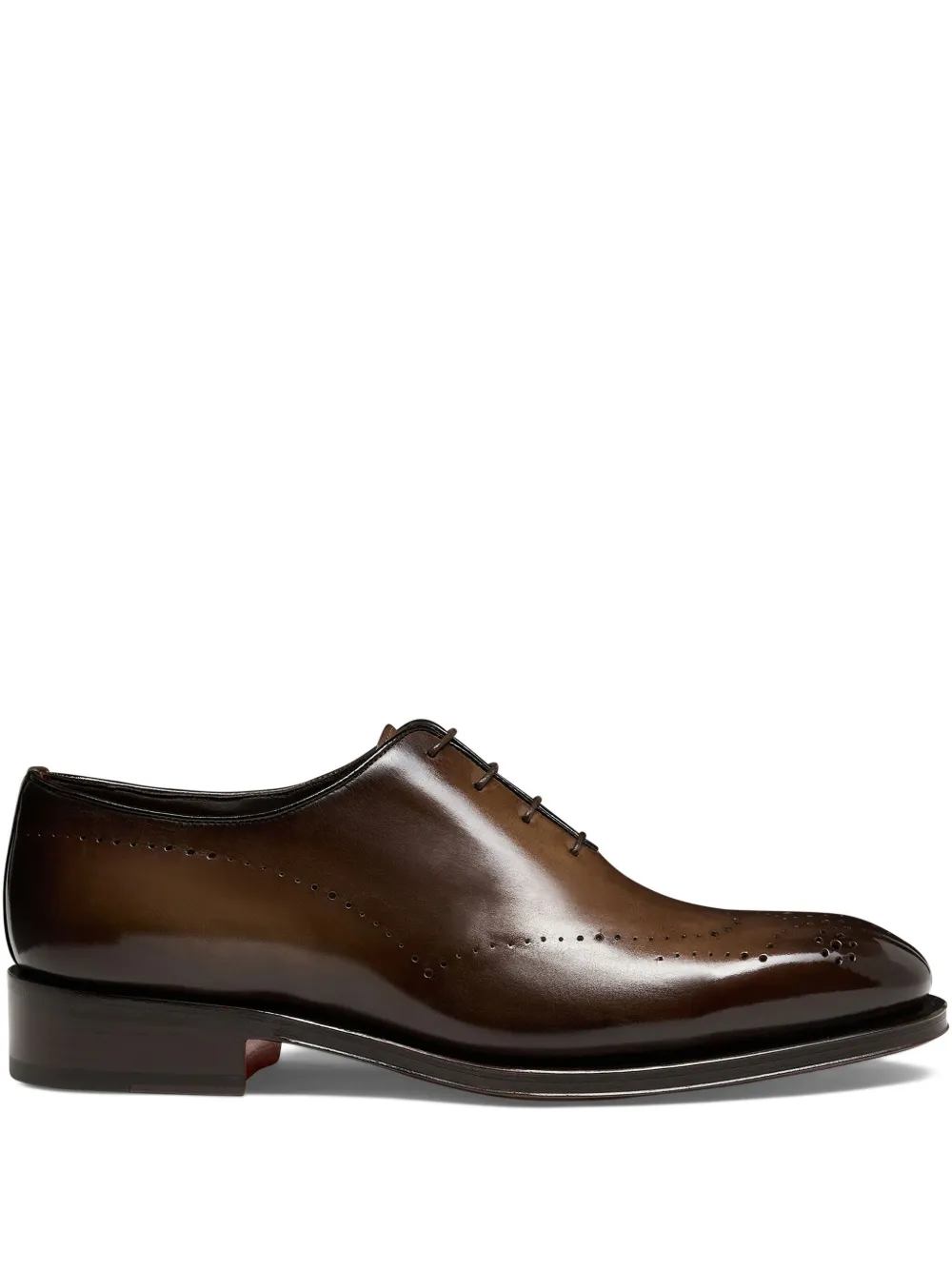 Santoni leather Oxford shoes Brown