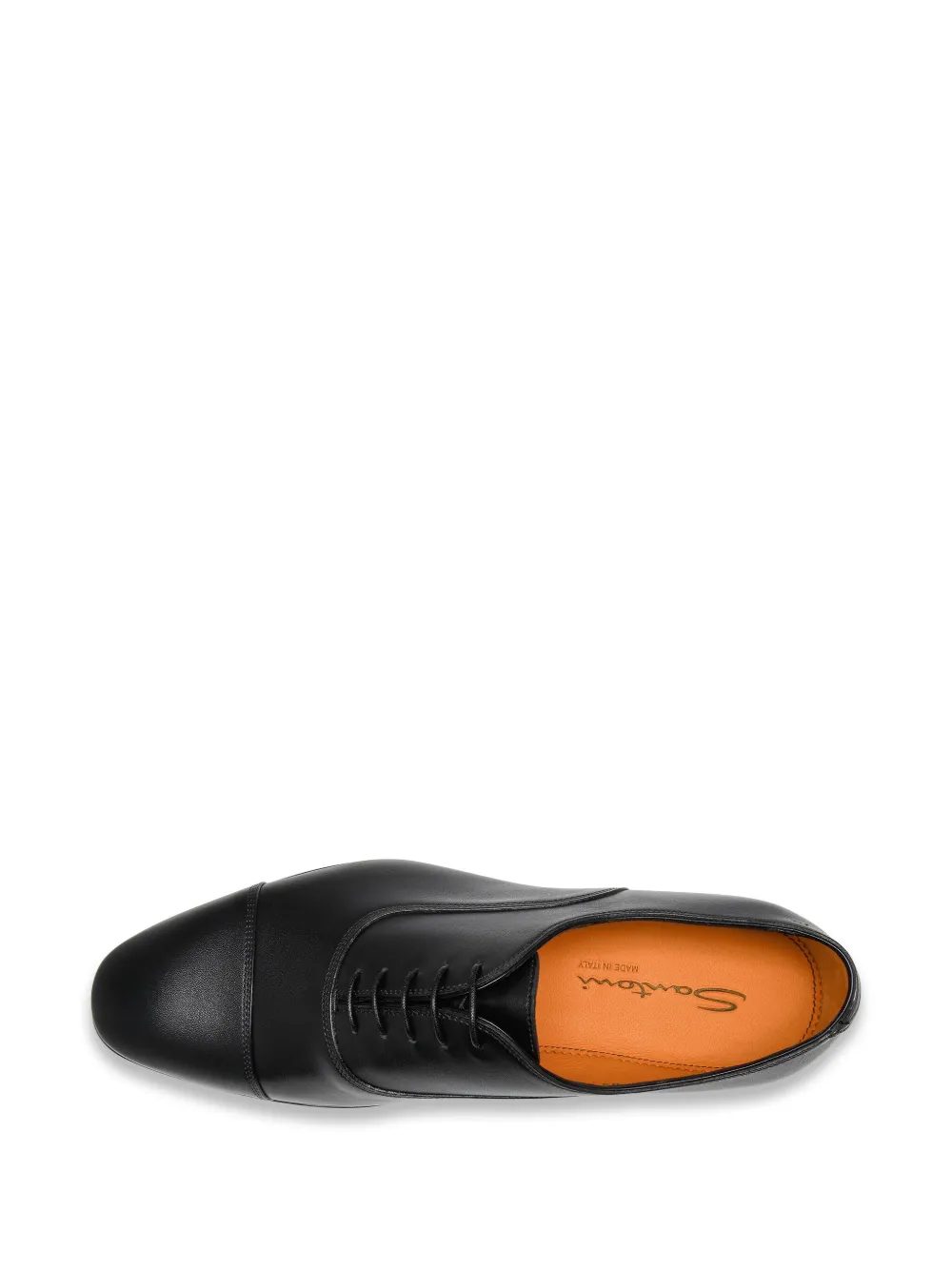 Santoni leather Oxford shoes Black