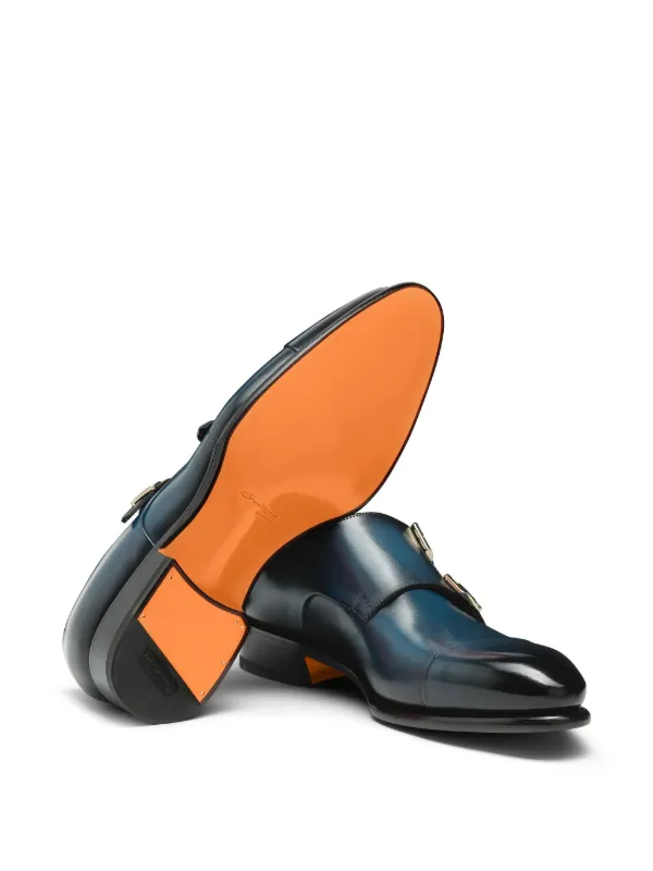 Santoni モンクストラップ シューズ | ブルー | FARFETCH JP