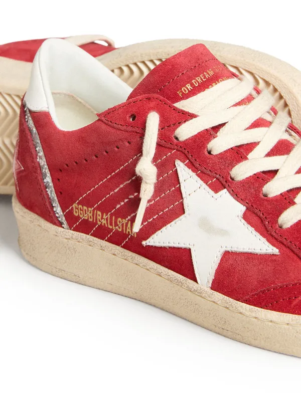 Golden Goose Ball Star Sneakers | Red | FARFETCH