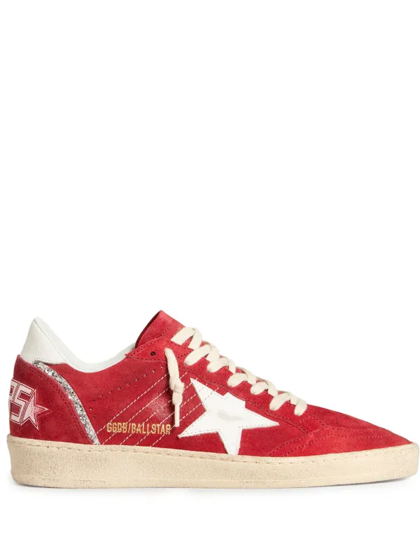 Golden Goose Ball Star Sneakers Red FARFETCH JO