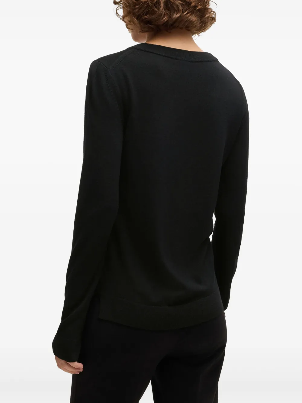 BOSS Wollen top Zwart