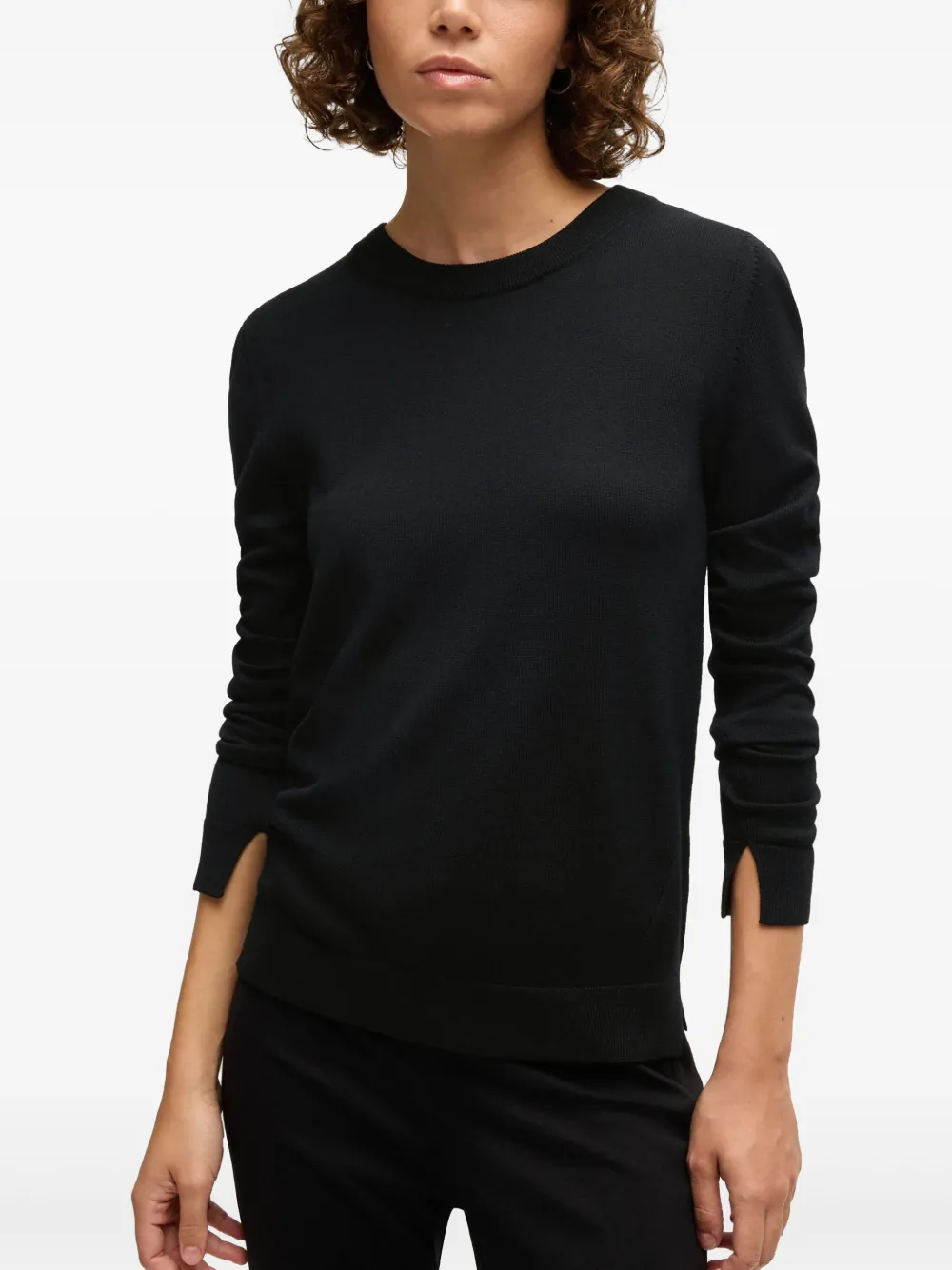 BOSS Wollen top Zwart