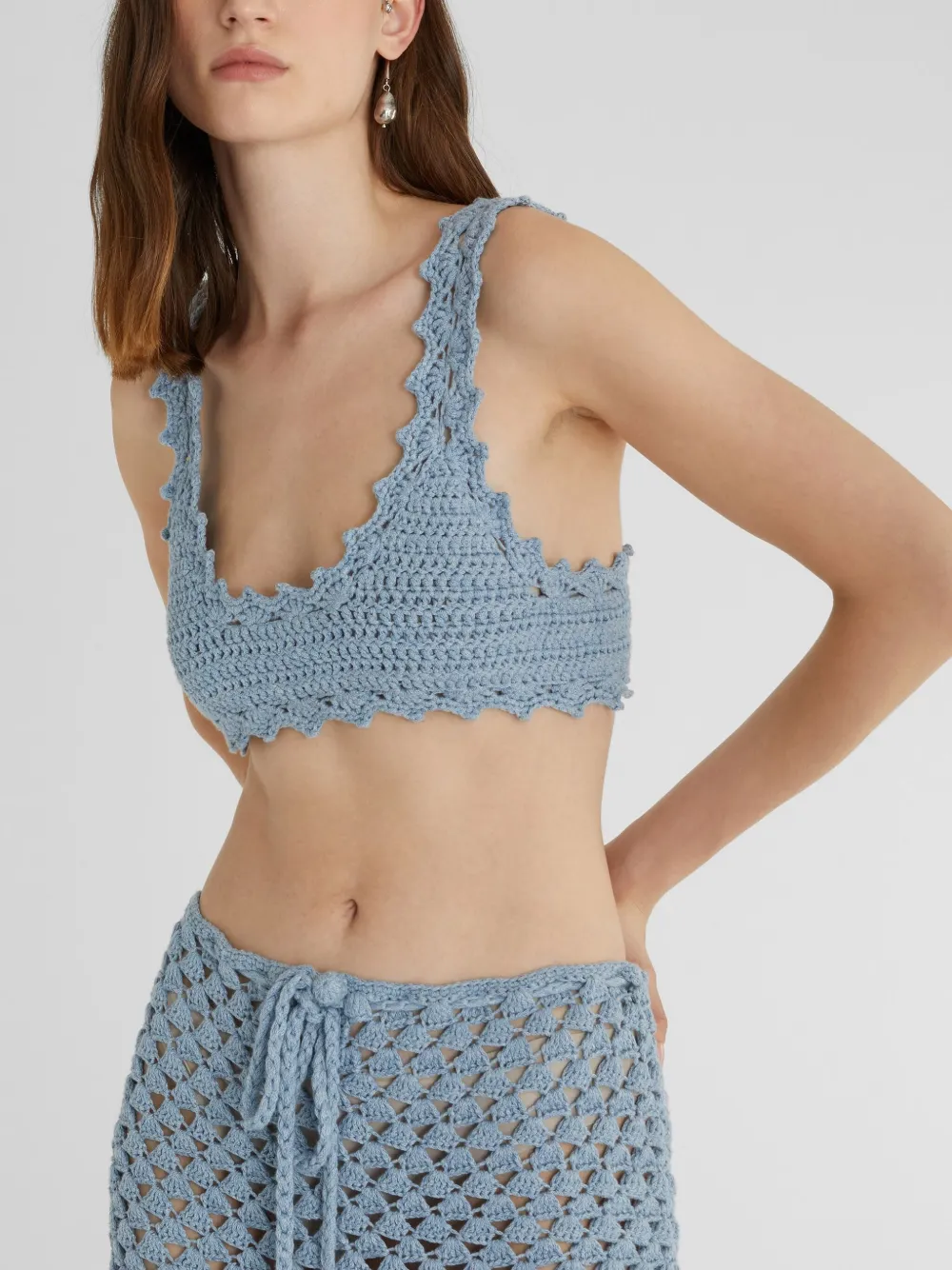 Ermanno Scervino Katoenen top Blauw