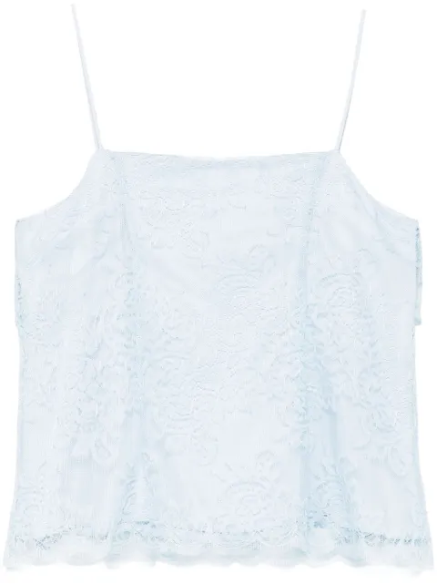 Ermanno Scervino lace-overlay top 
