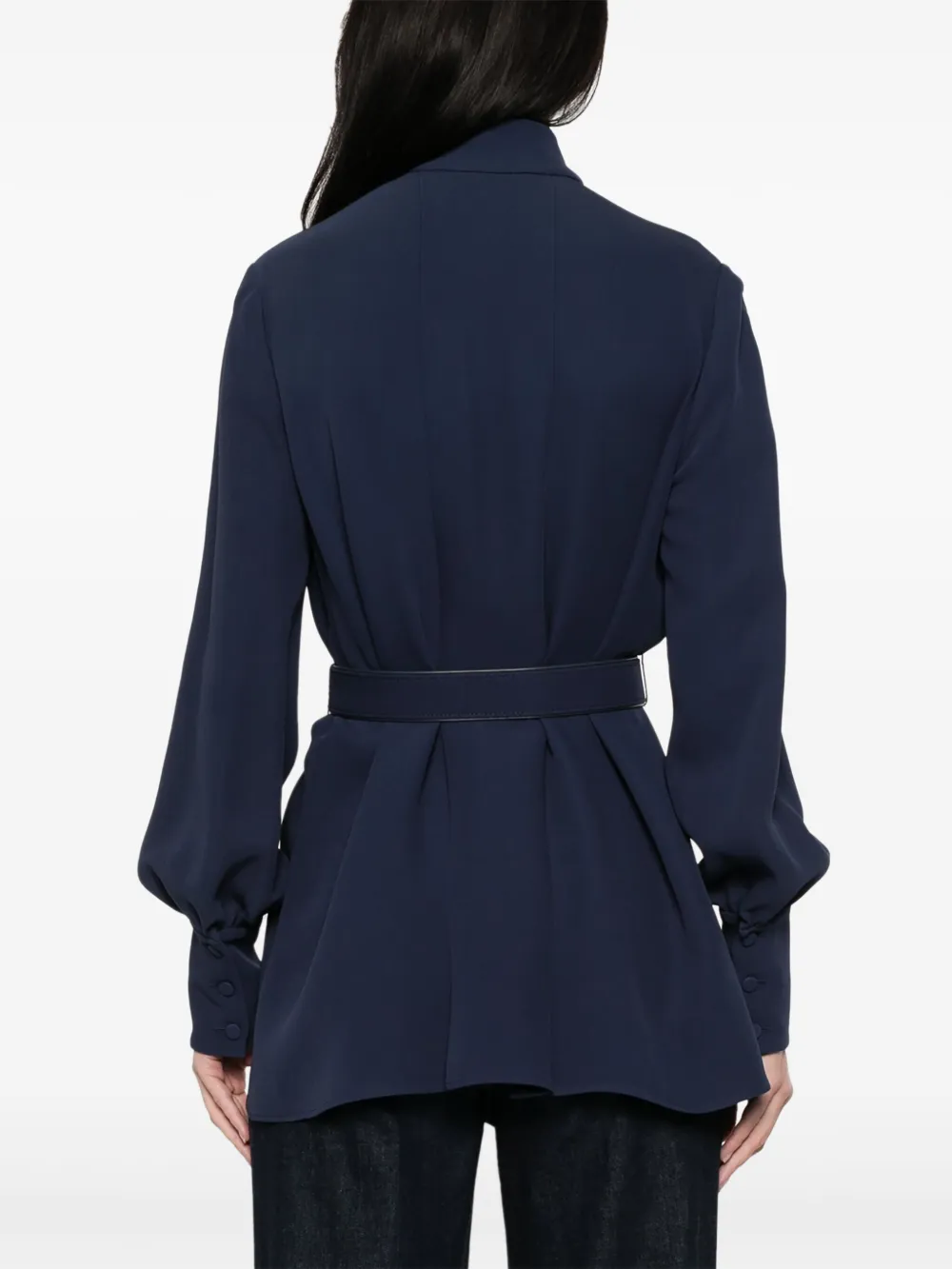 Valentino Garavani Cady blouse met ceintuur Blauw