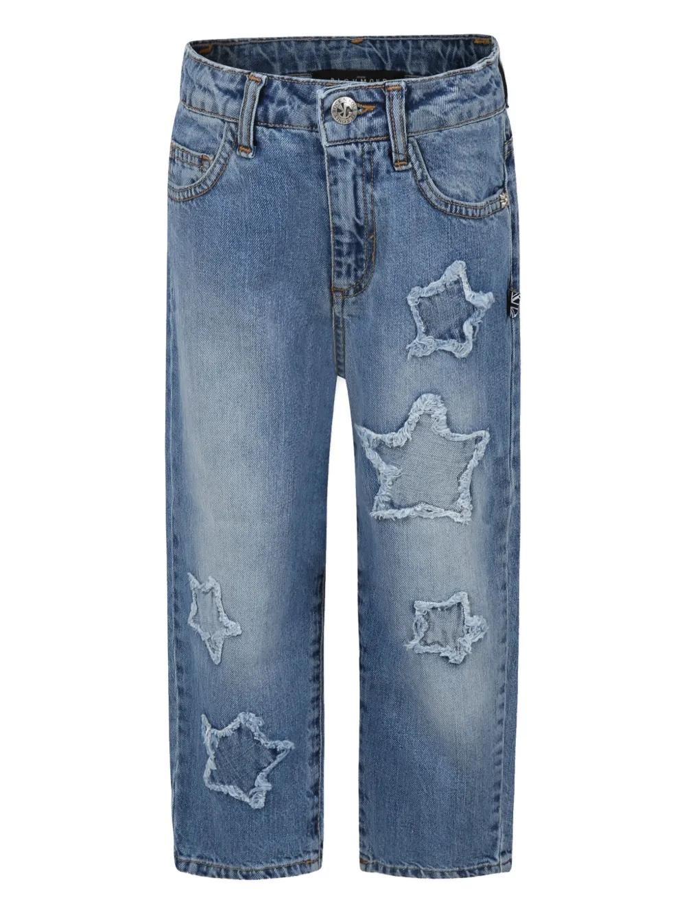 John Richmond Junior Jeans met sterpatch Blauw