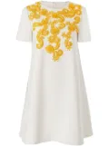 Carolina Herrera embroidered mini dress - White