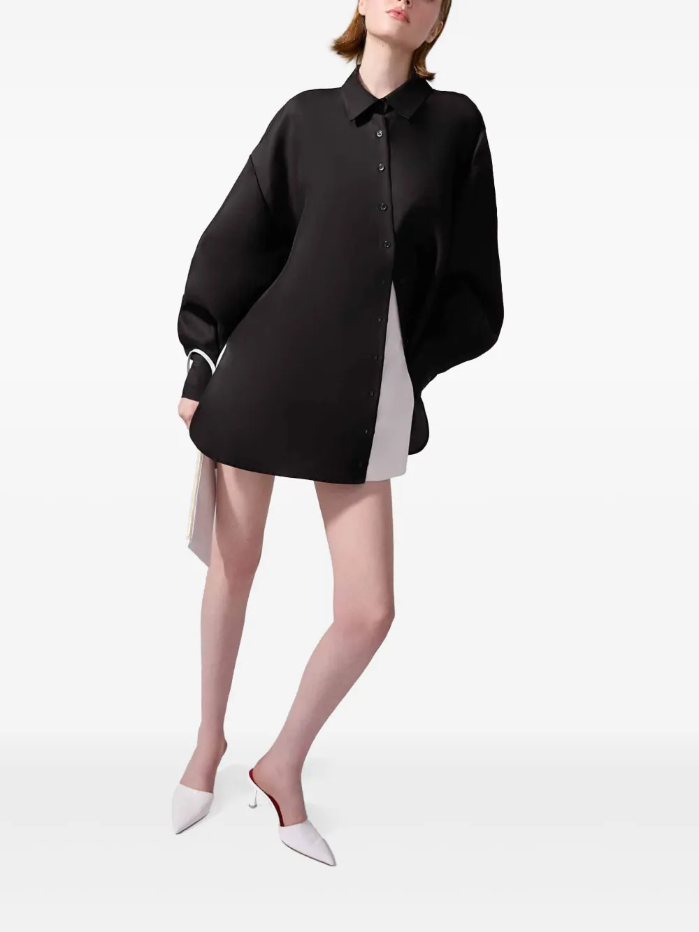 Carolina Herrera Zijden blouse Zwart