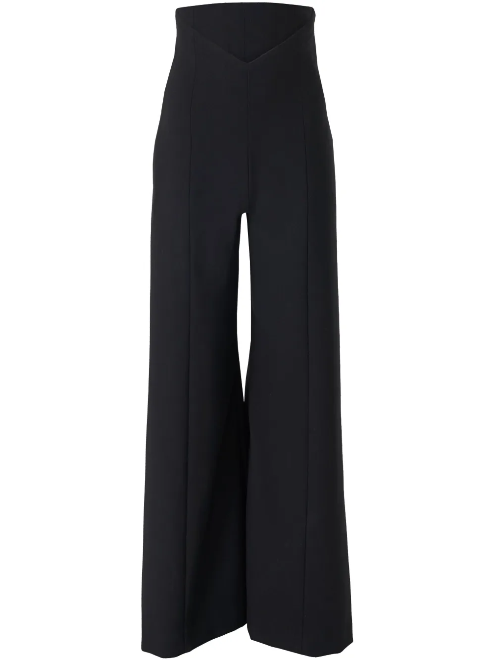 v-waist wide-leg pants