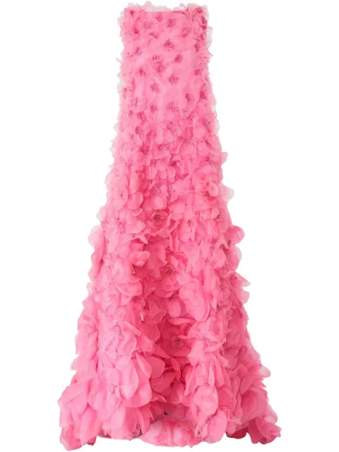 Carolina Herrera floral-appliqué gown 