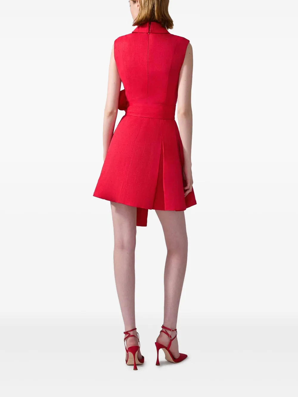 Carolina Herrera Mouwloze mini-jurk Rood