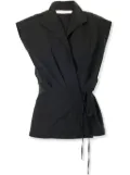 Carolina Herrera wrap top - Black