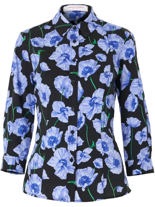 Chemise à fleurs - Carolina Herrera - Modalova
