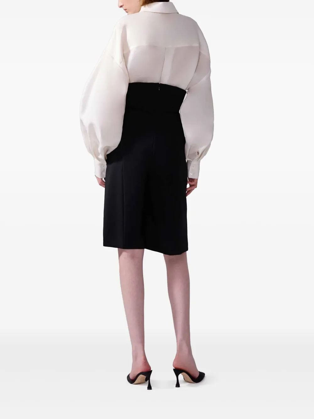 Carolina Herrera Shorts met V-taille Zwart