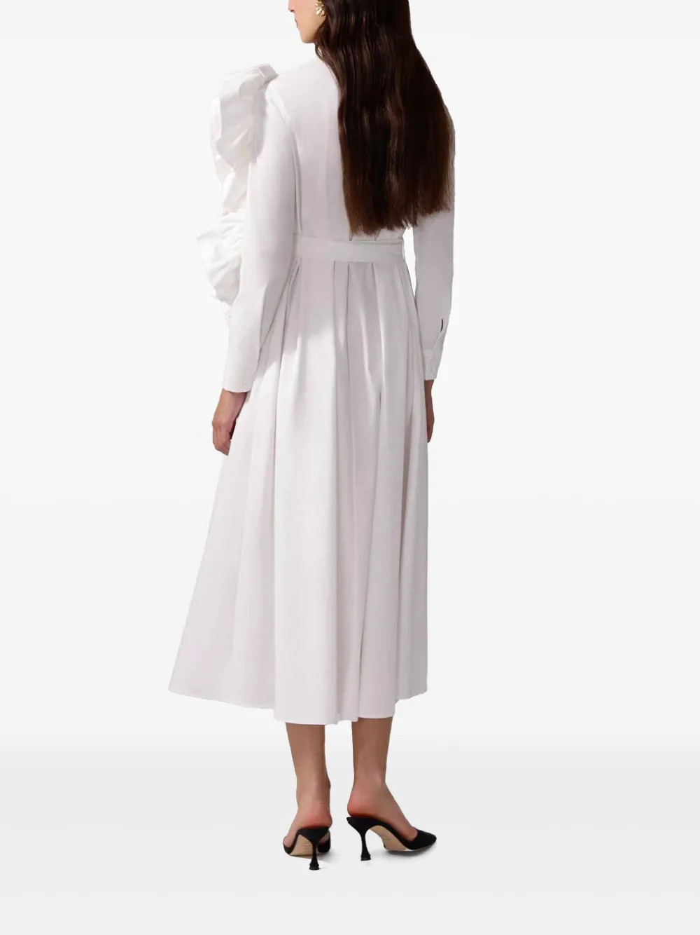 Carolina Herrera Blousejurk met bloemenpatch Wit