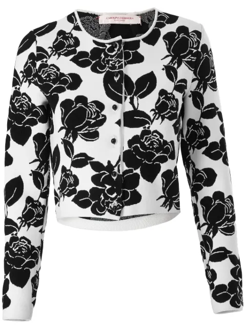 Carolina Herrera floral-jacquard cardigan