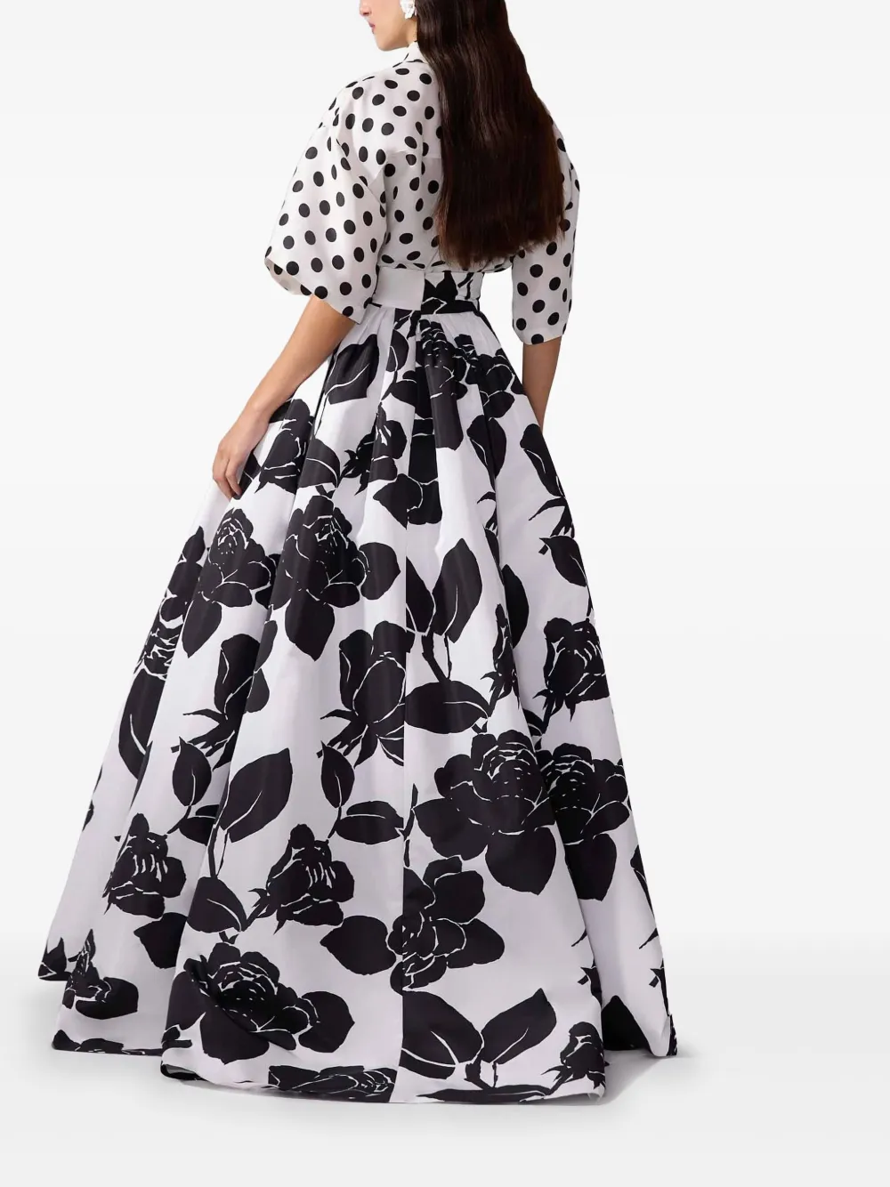 Carolina Herrera Rok met bloemenprint Wit