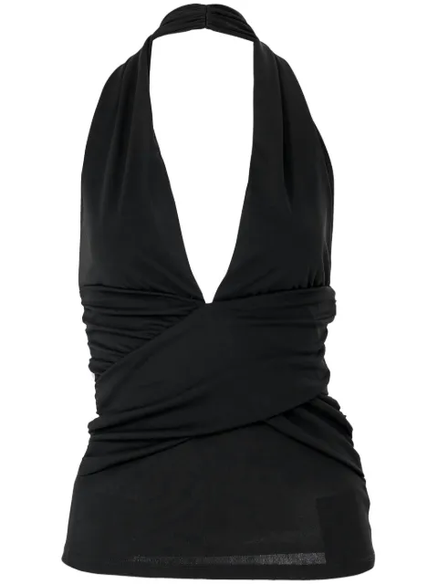Carolina Herrera gathered-detail halterneck top